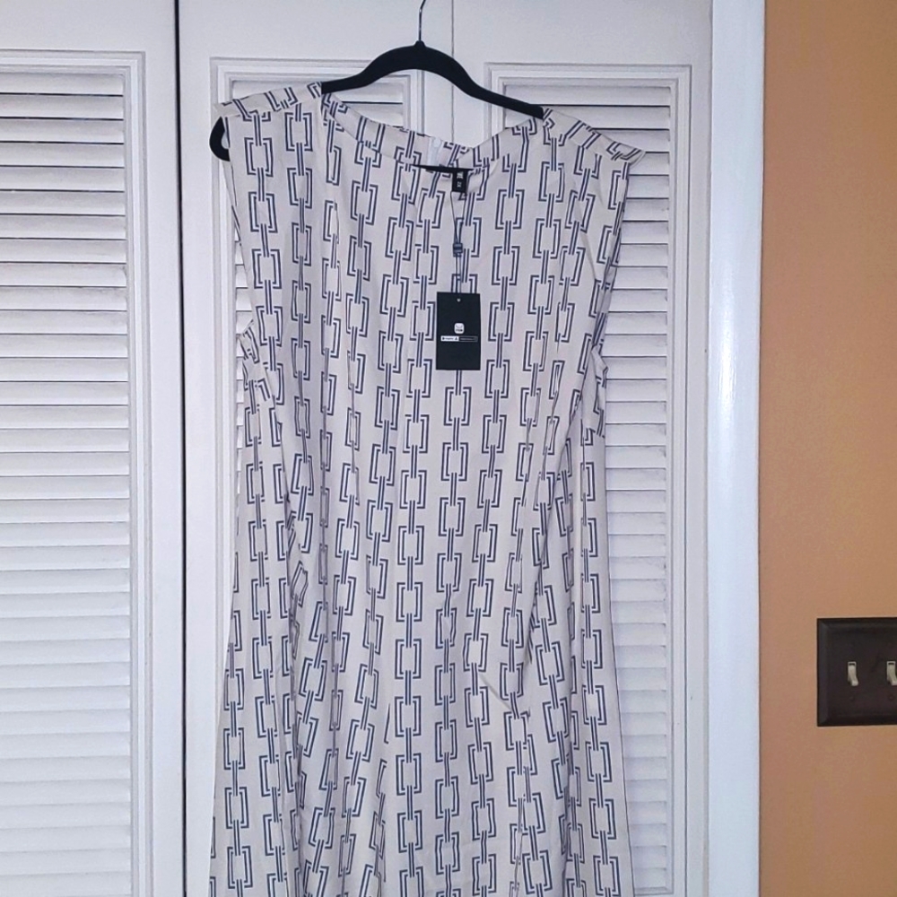 STYLEWE BLUE AND WHITE Sleeveless jumper 2xl